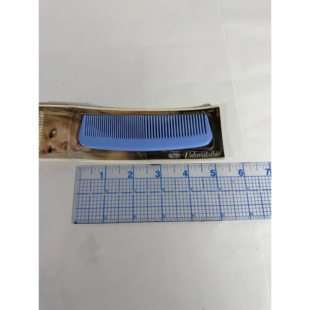 Vintage Genuine Du Pont USA Made Nylon Unbreakable Pocket Comb 5